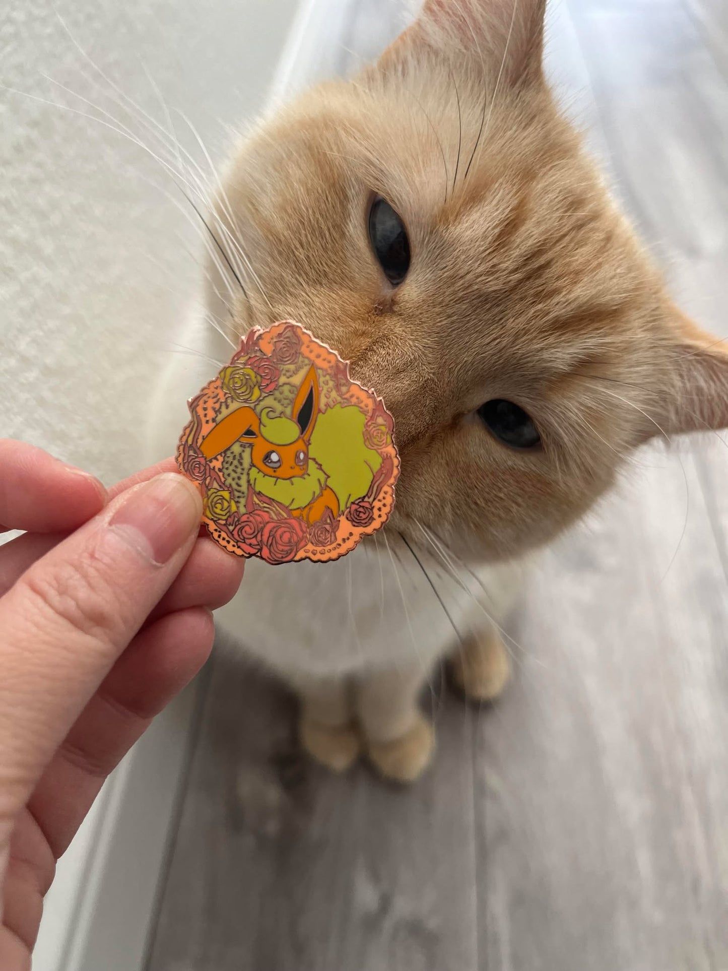 Flareon Hard Enamel Pin Eeveelutions "Lace & Flowers" Collection