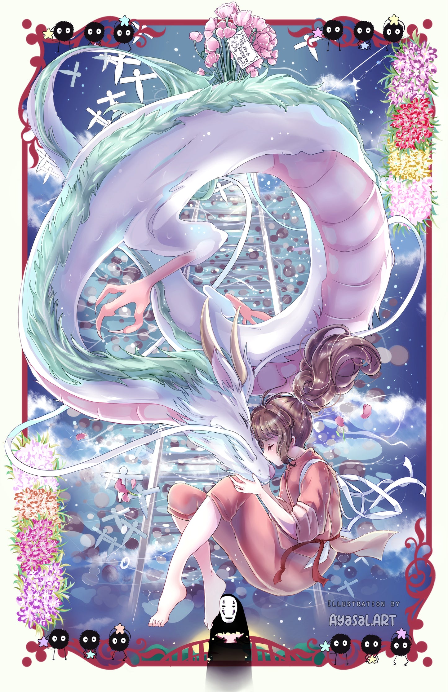 Spirited Away - Sen to Chihiro no Kamikakushi - Haku & Chihiro