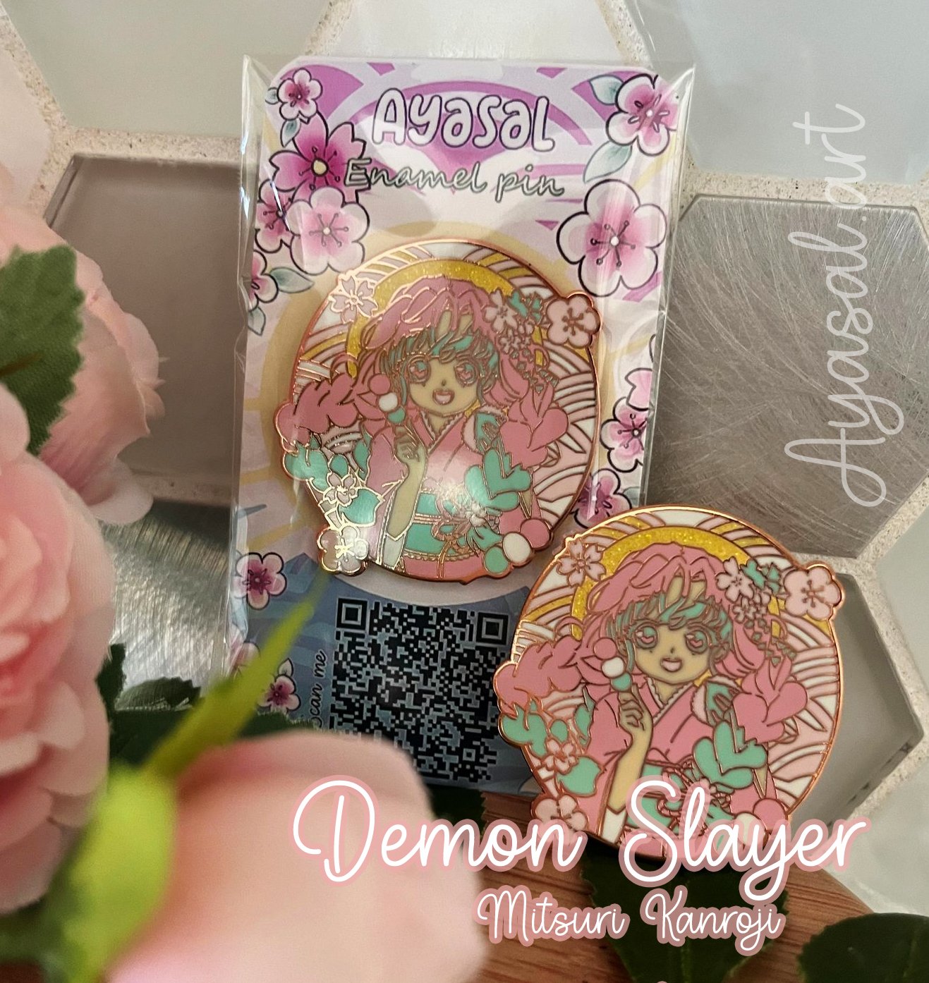 Hard Enamel Pin - Demon Slayer - Mitsuri Kanroji