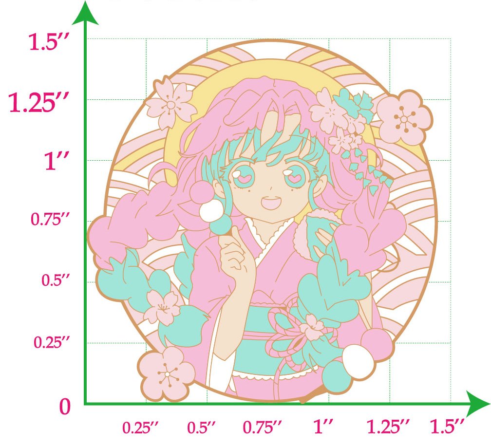 Hard Enamel Pin - Demon Slayer - Mitsuri Kanroji