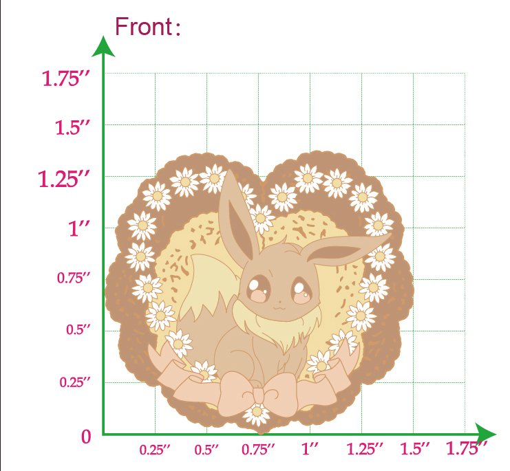 Eevee Hard Enamel Pin Eeveelutions "Lace & Flowers" Collection