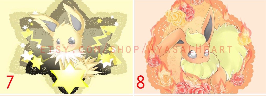 Pokemon -Eeveelutions Individual listing (Small) xArt Print