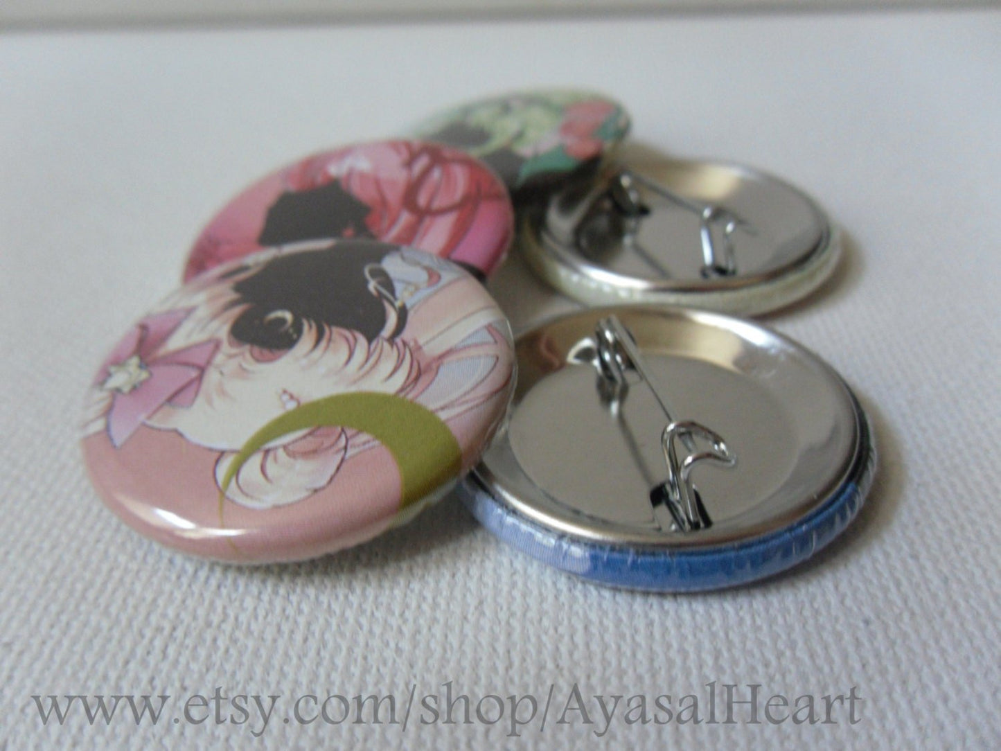 Sailor Moon - Sailor Senshi Buttons set #1